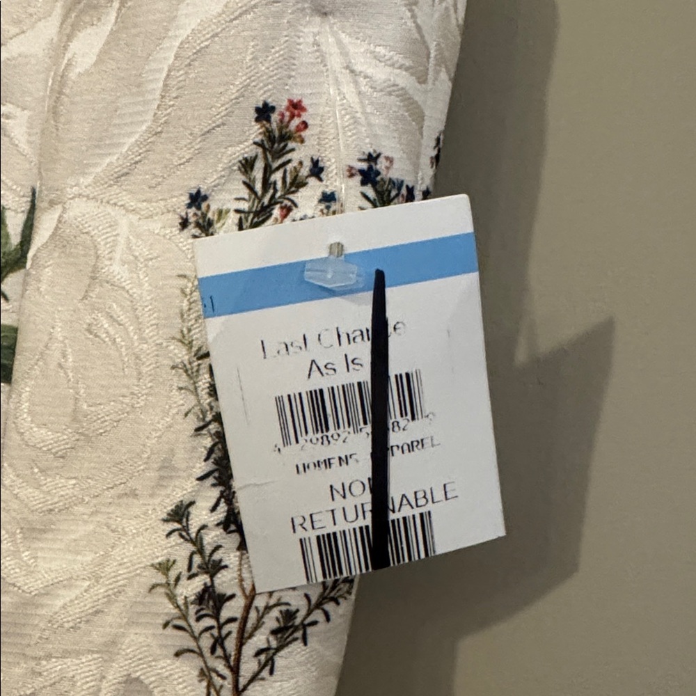 NWT- Sachin & Babi Kelsey Floral Jacquard Minidress, Pearl Panicle, size 12 - Picture 12 of 12